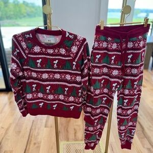American Eagle AE peanuts snoopy Christmas pajamas set